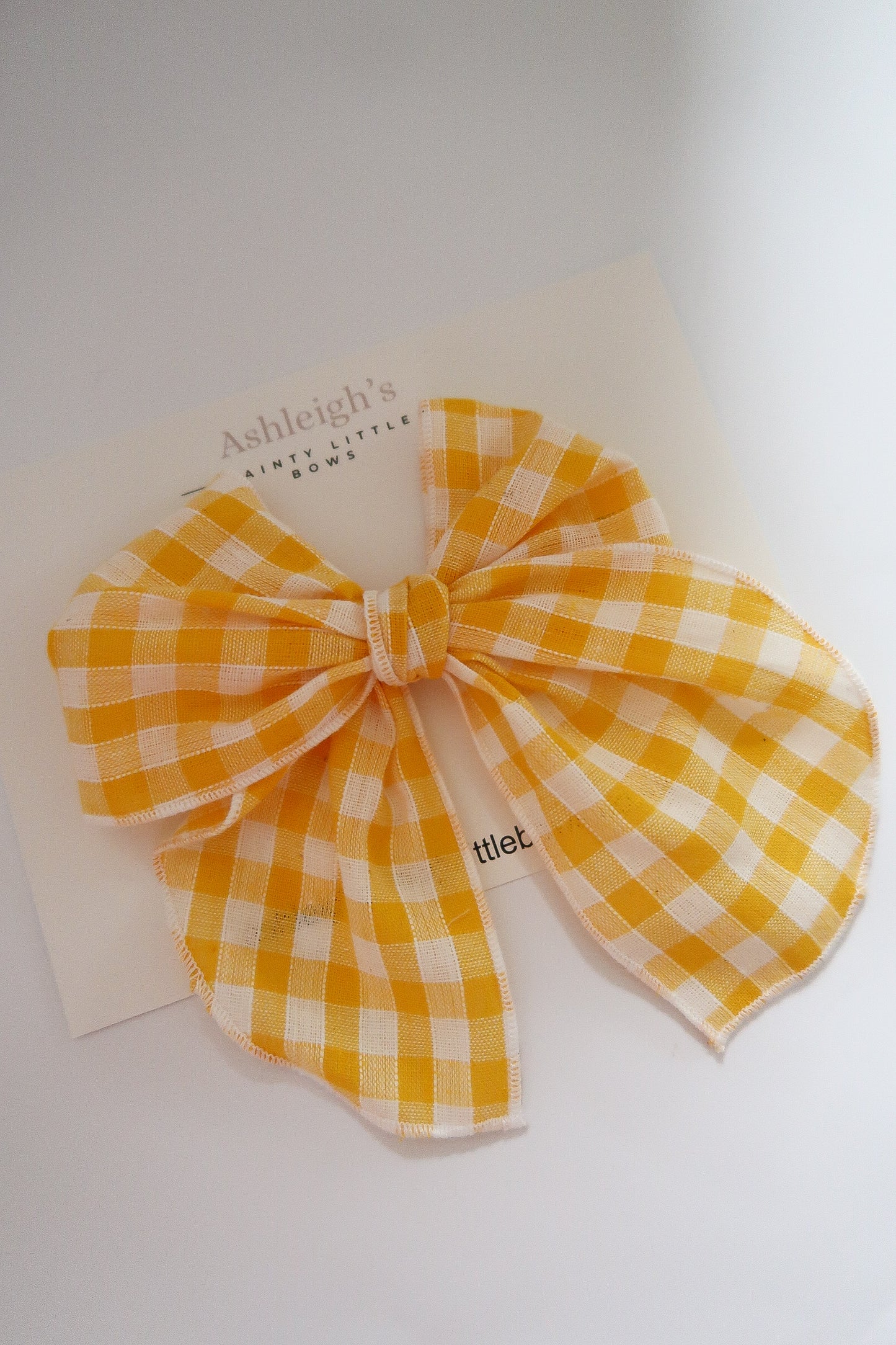 Oversized yellow gingham fable