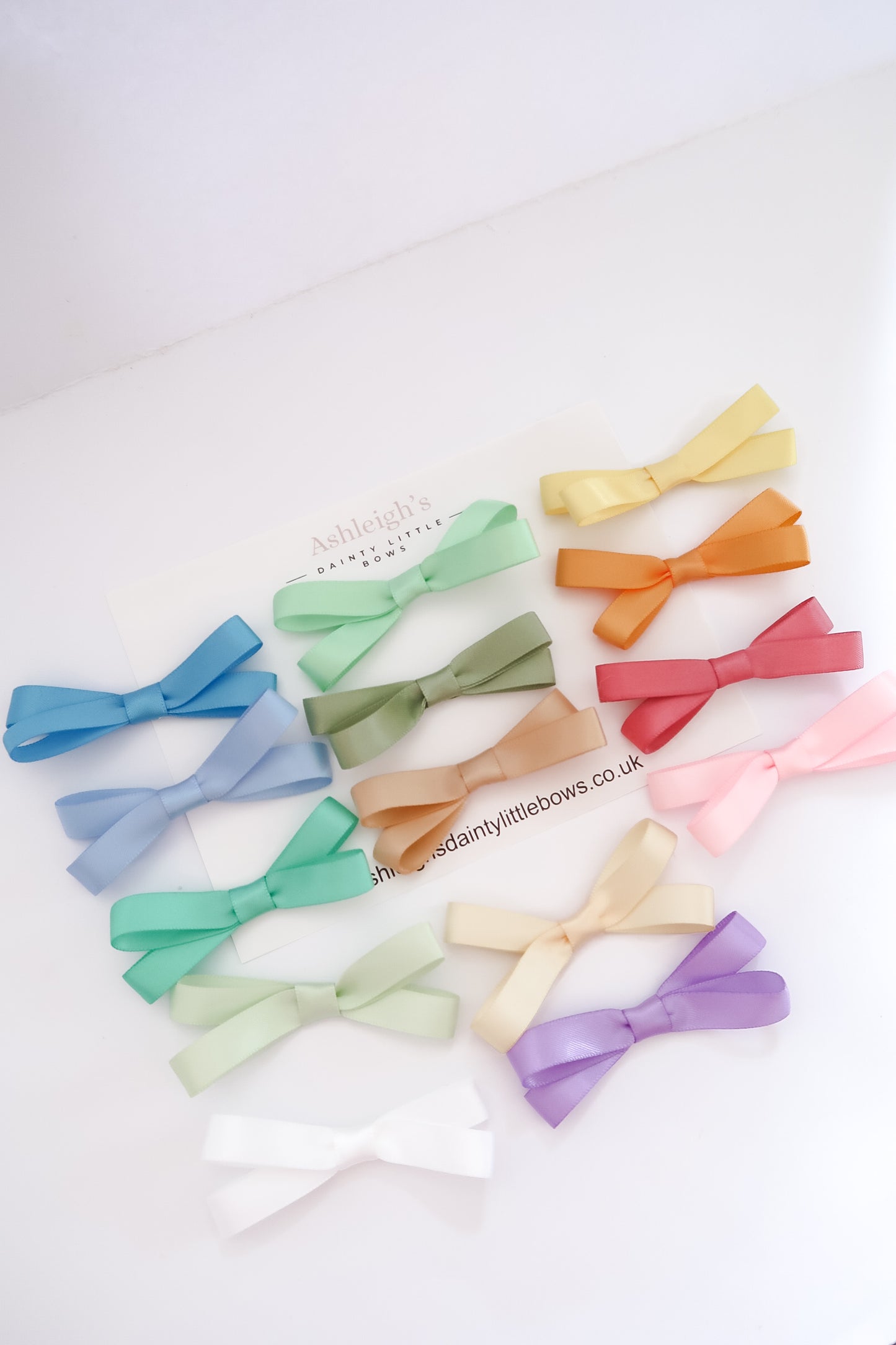 Dainty satin double bow