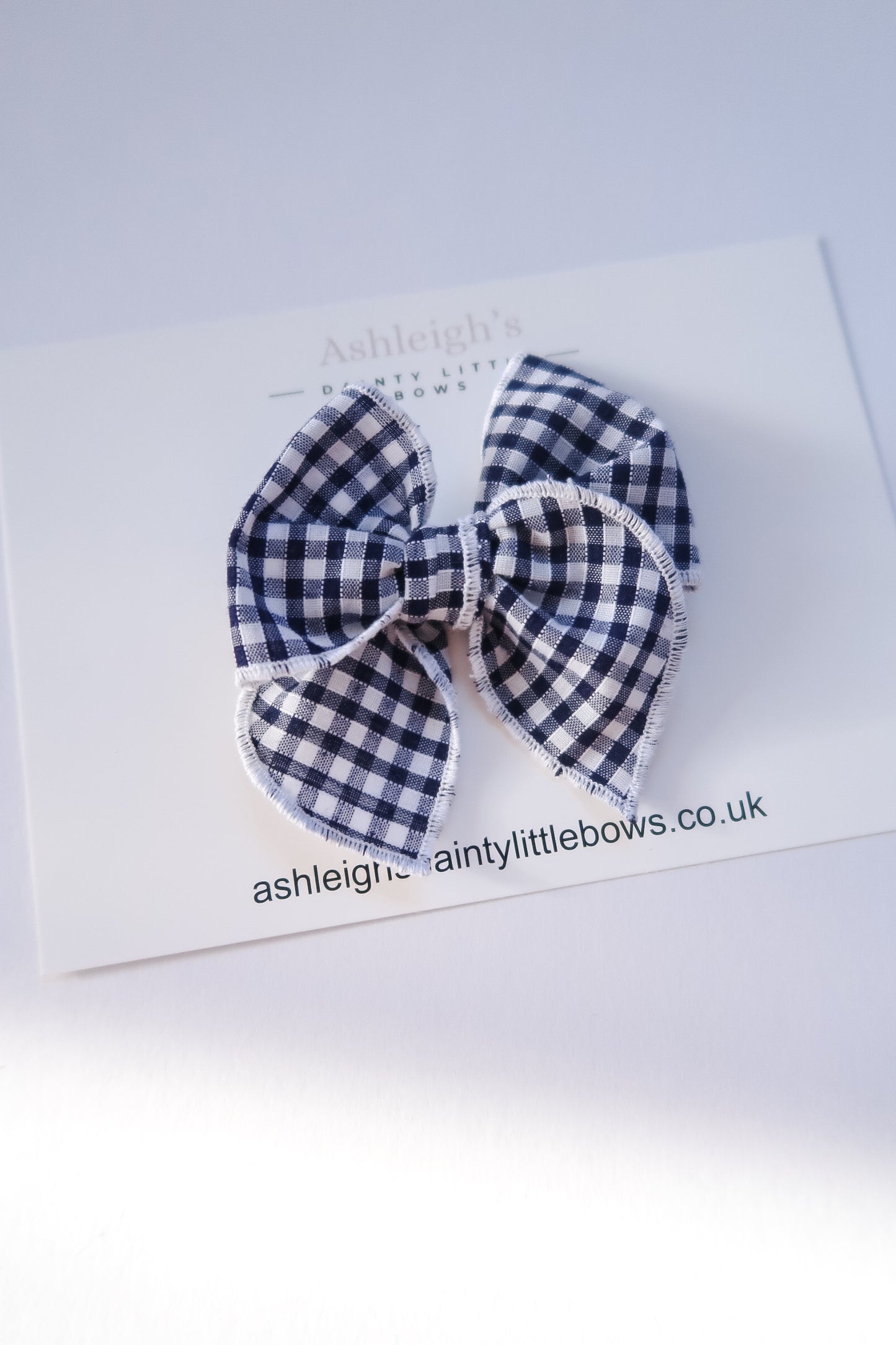 Fable gingham bow (9 colours available)