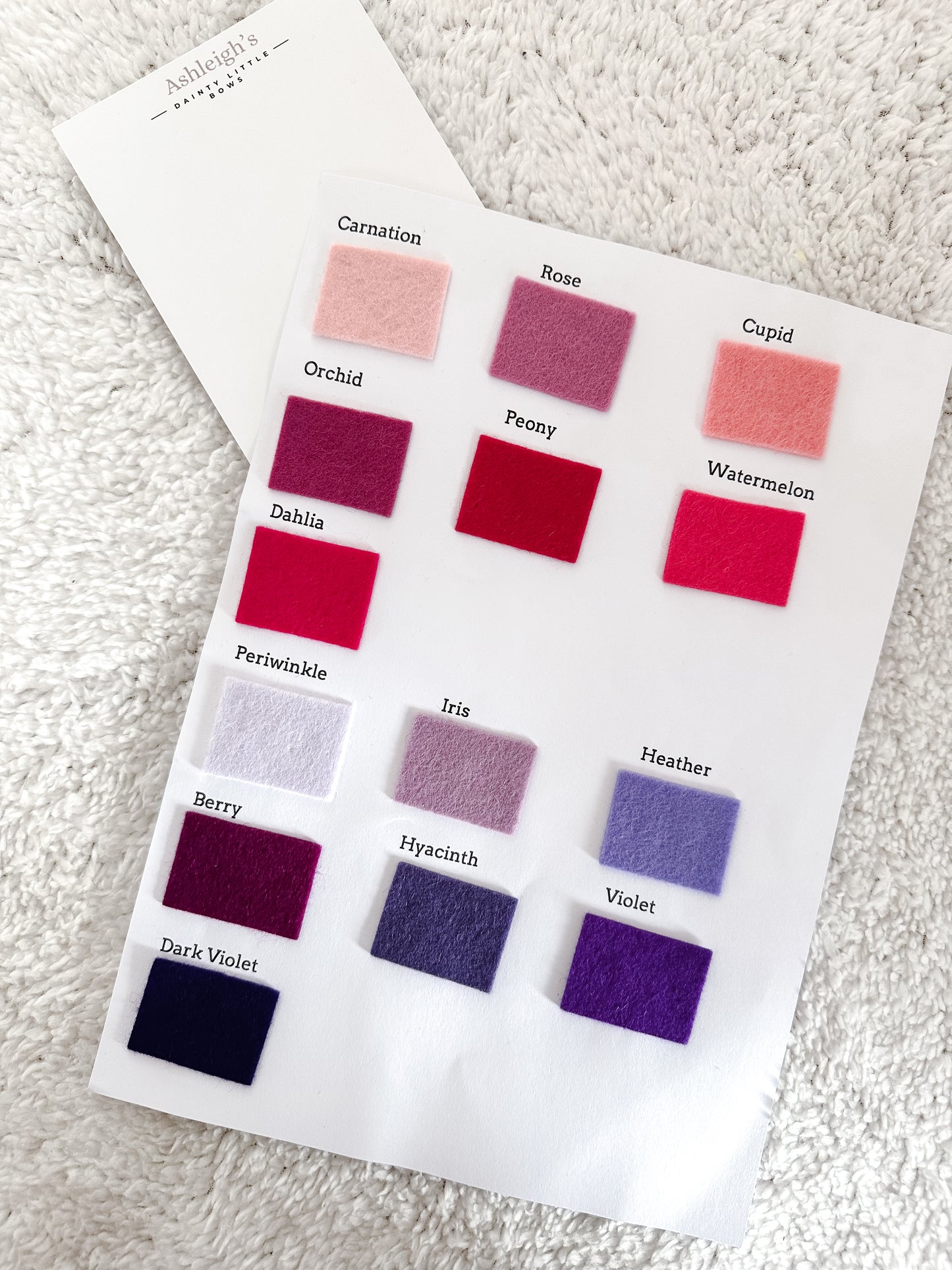 Party pinch felt now (72 colours available)