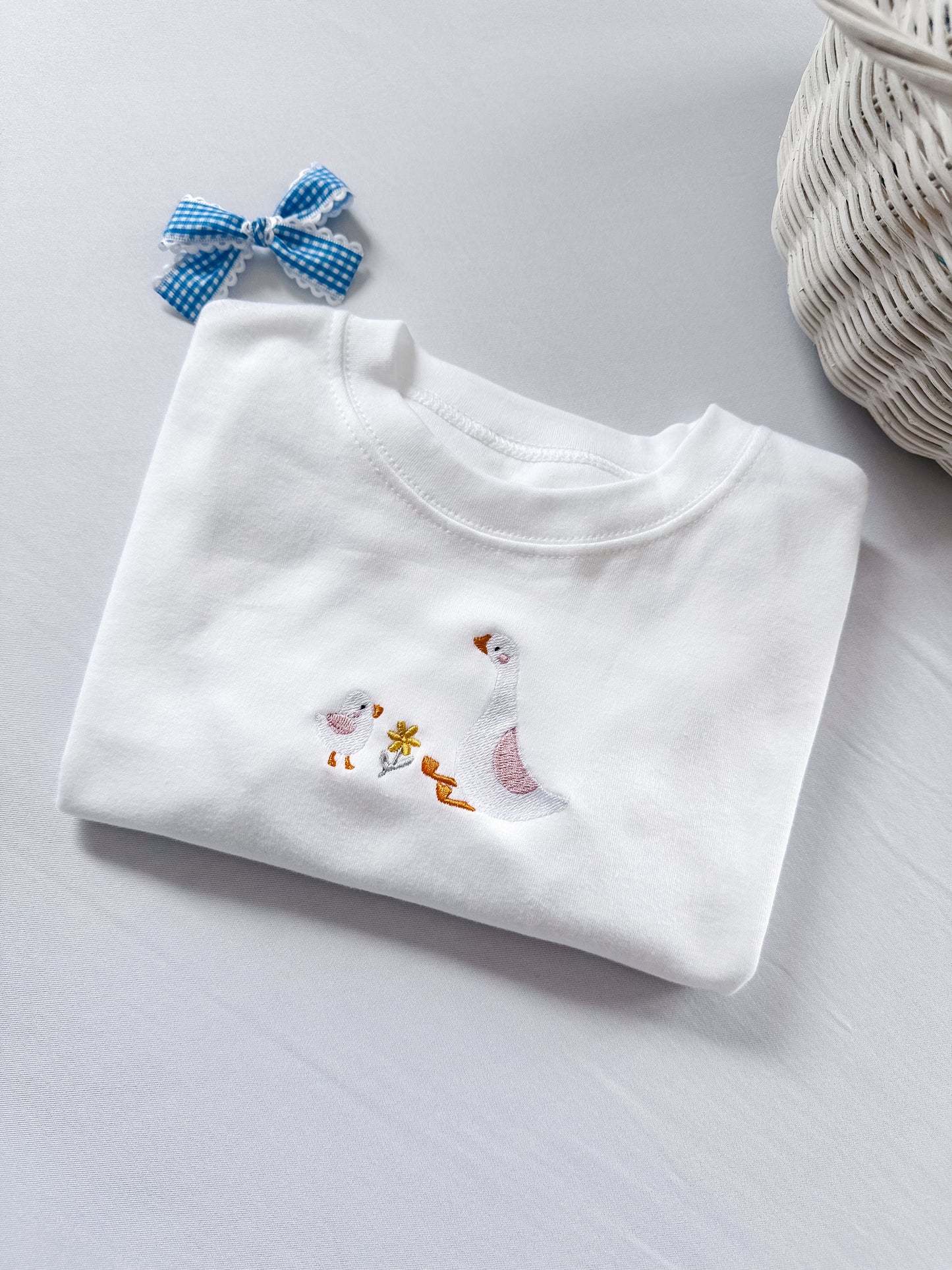Goose embroidery