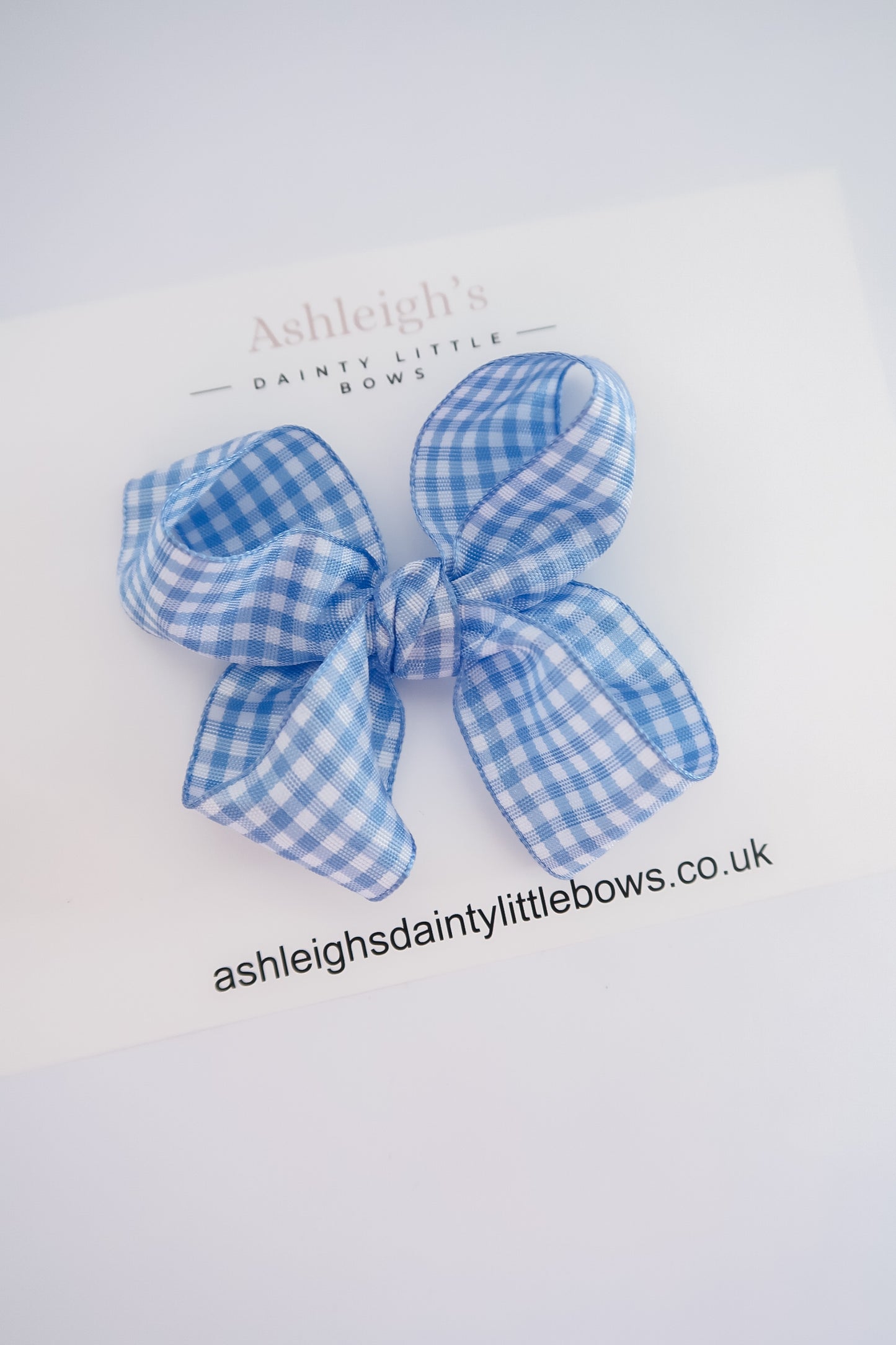 Gingham boutique bow