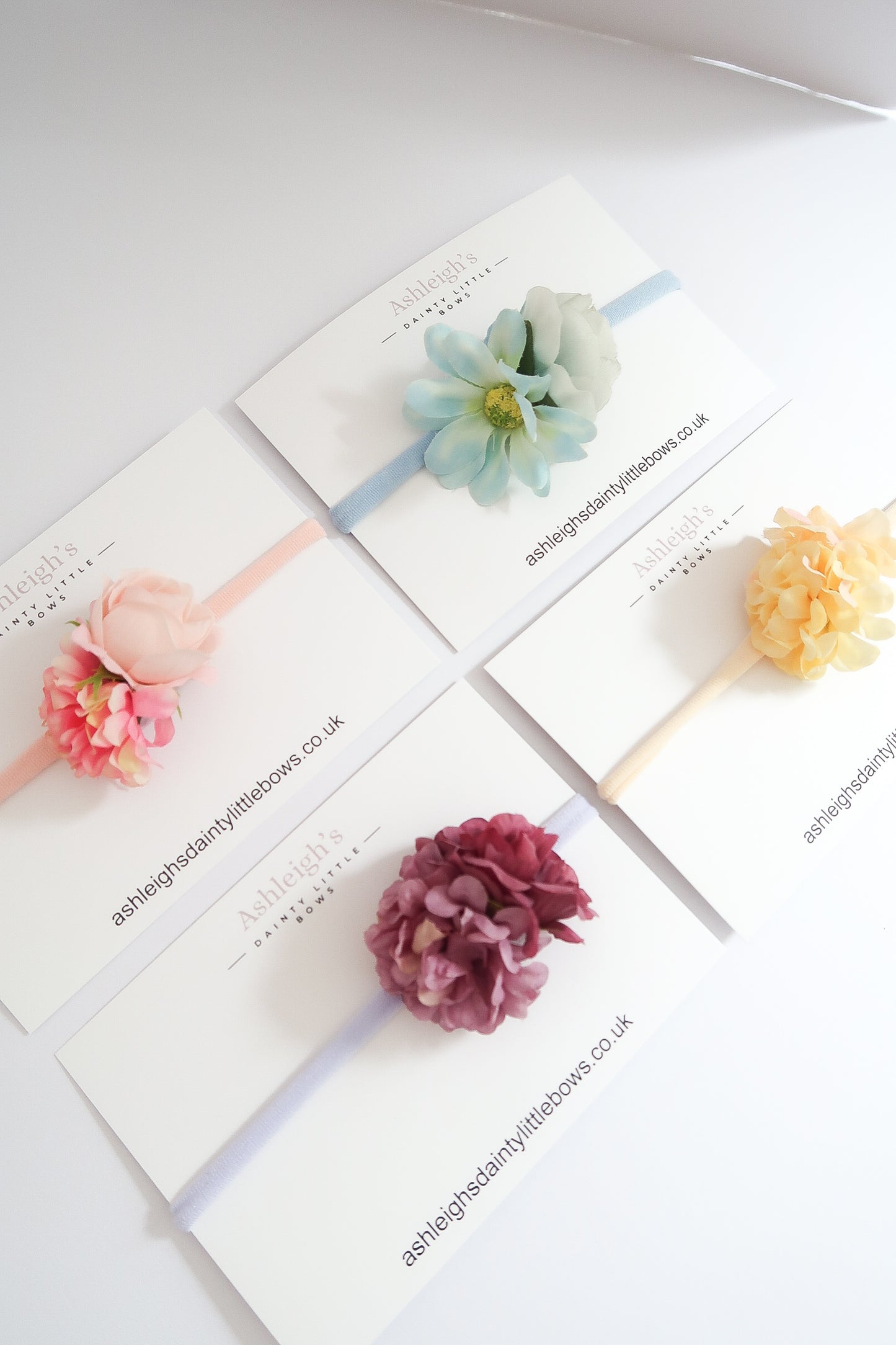 Floral cluster headband