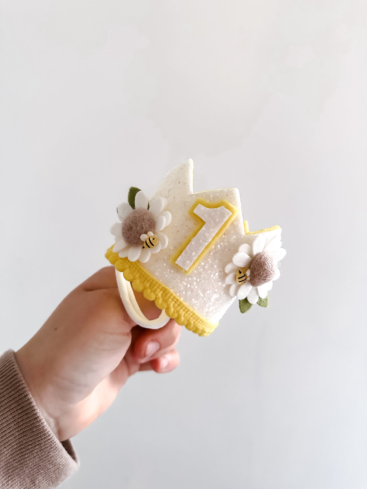 Bee birthday crown