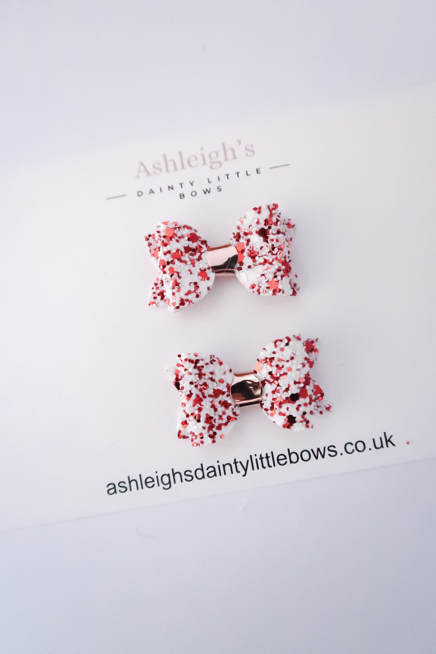 Santa land baby bow