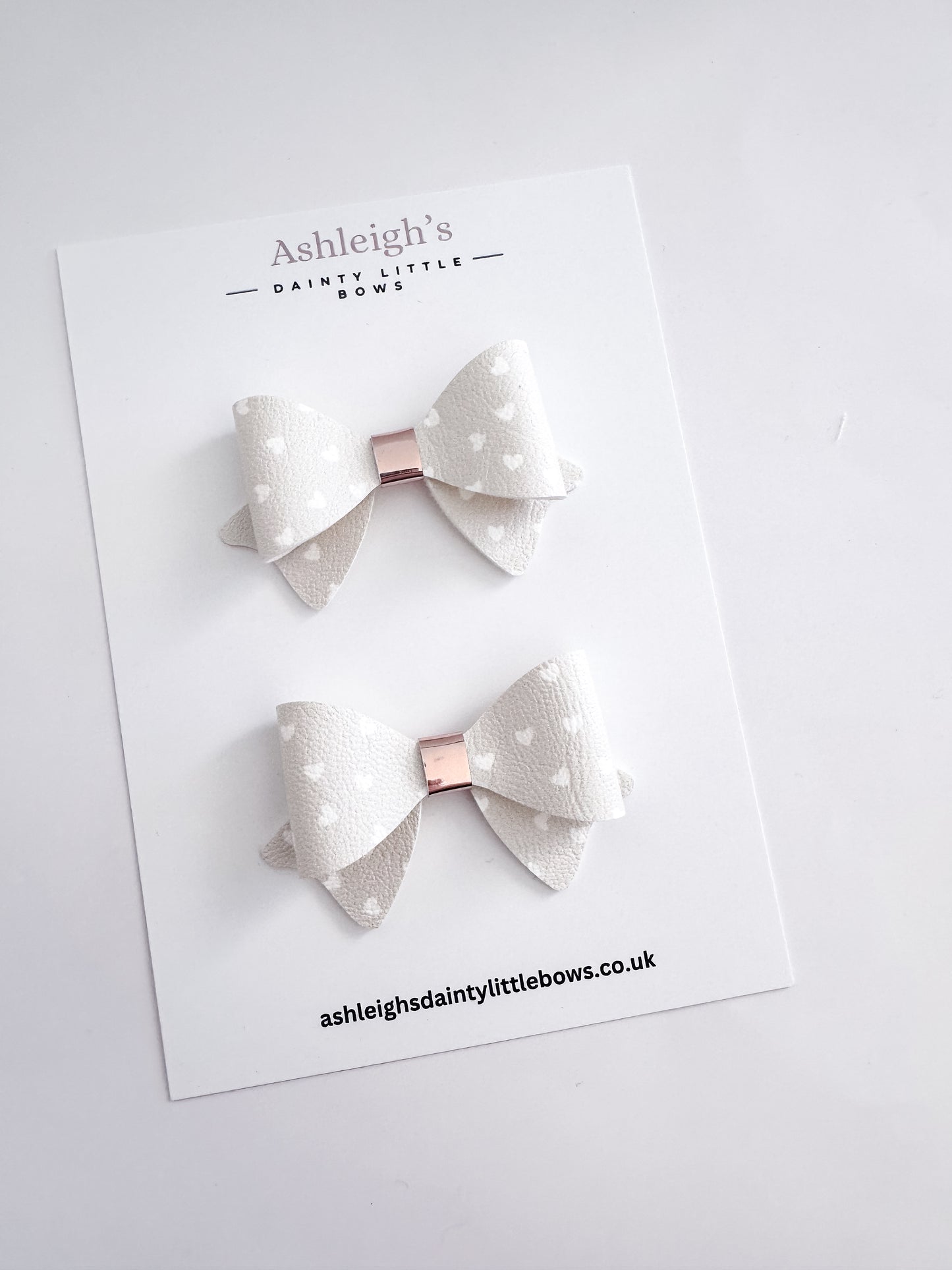 Heart penny bow