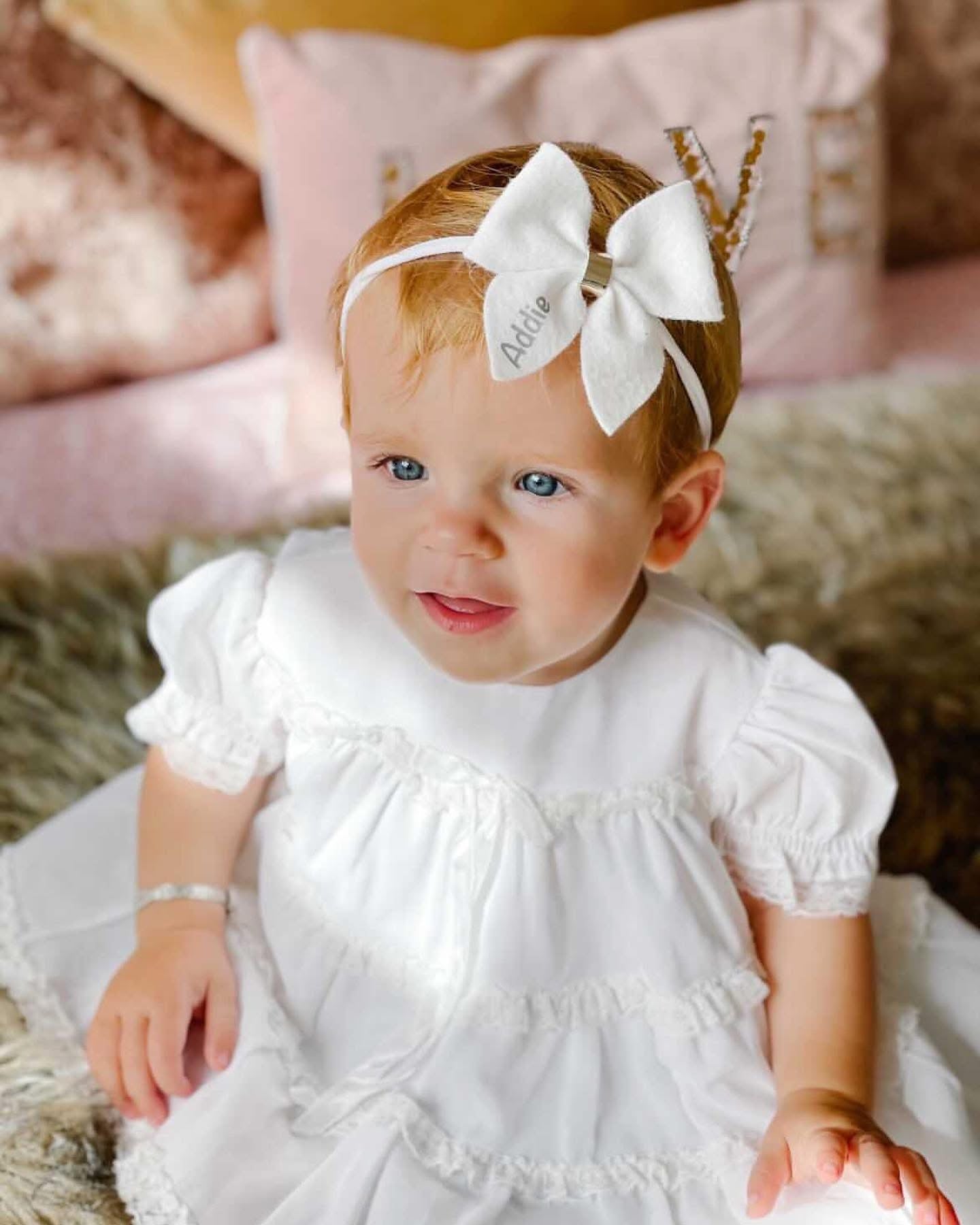 White personalised party pinch