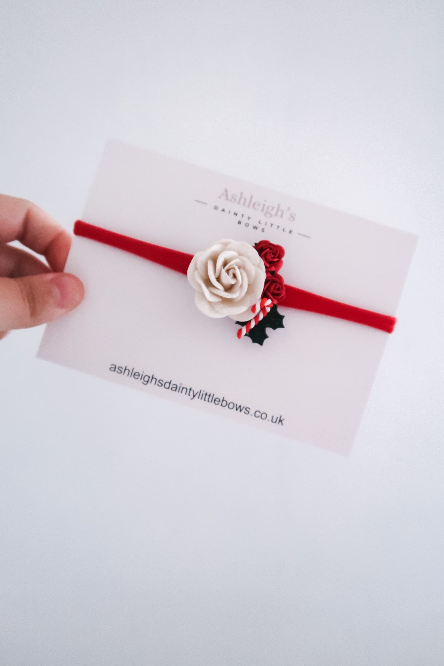 Cluster holly headband