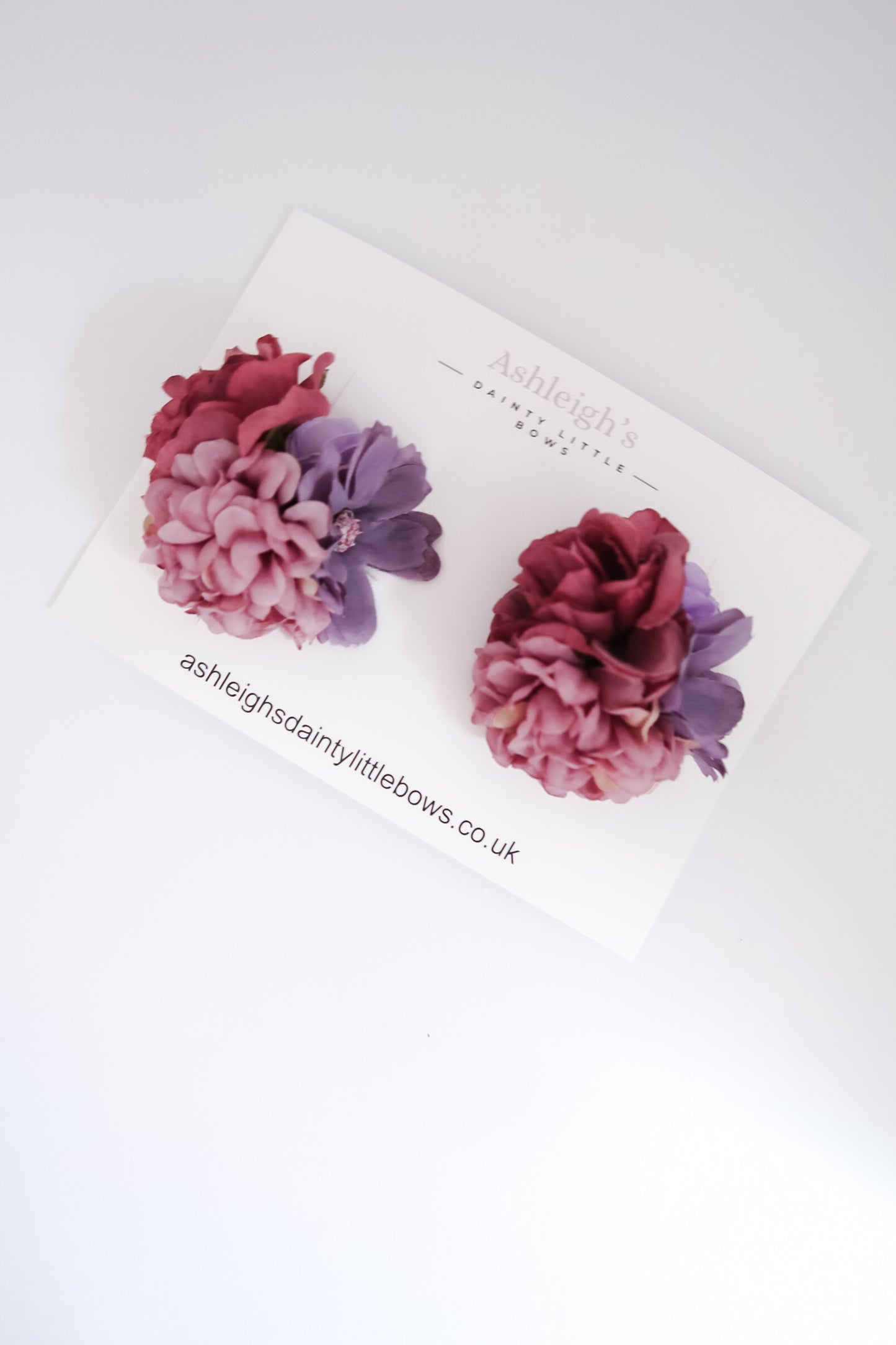 Purple bow clusters