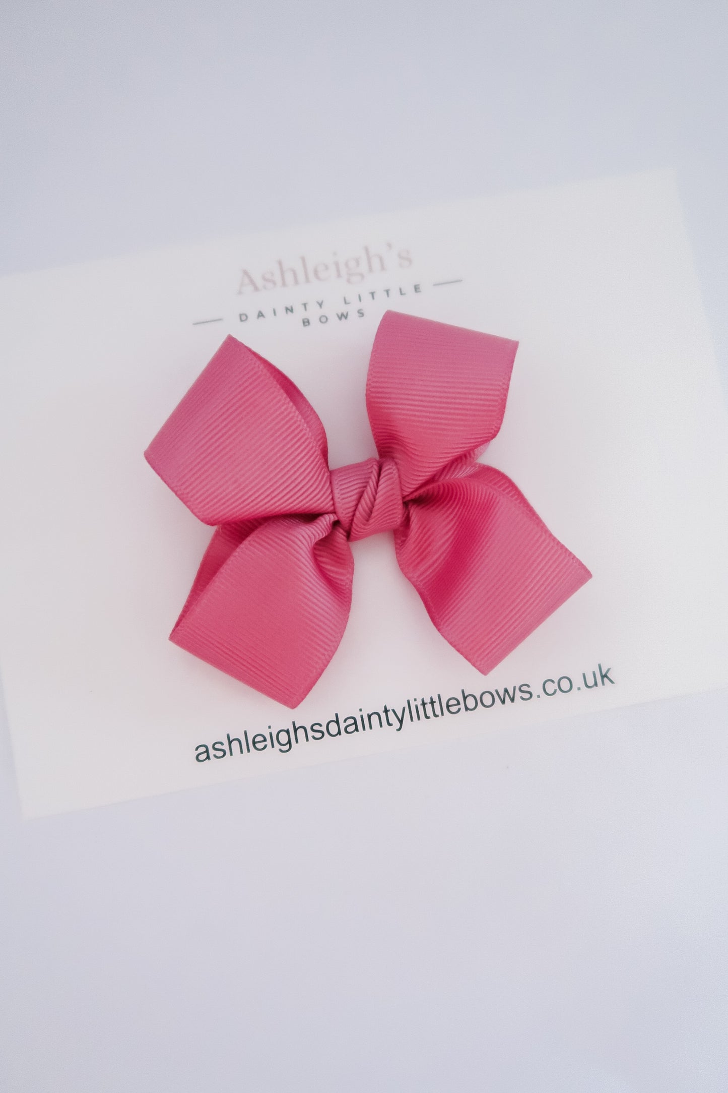 Dusky pink boutique bow