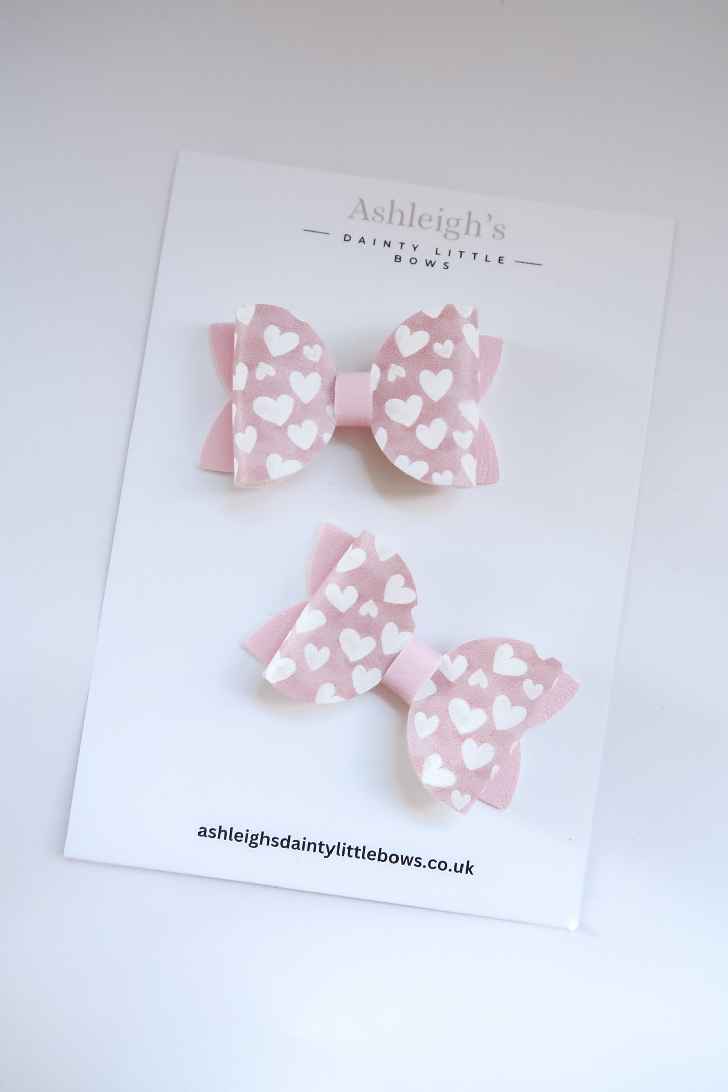 Midi bows pink hearts