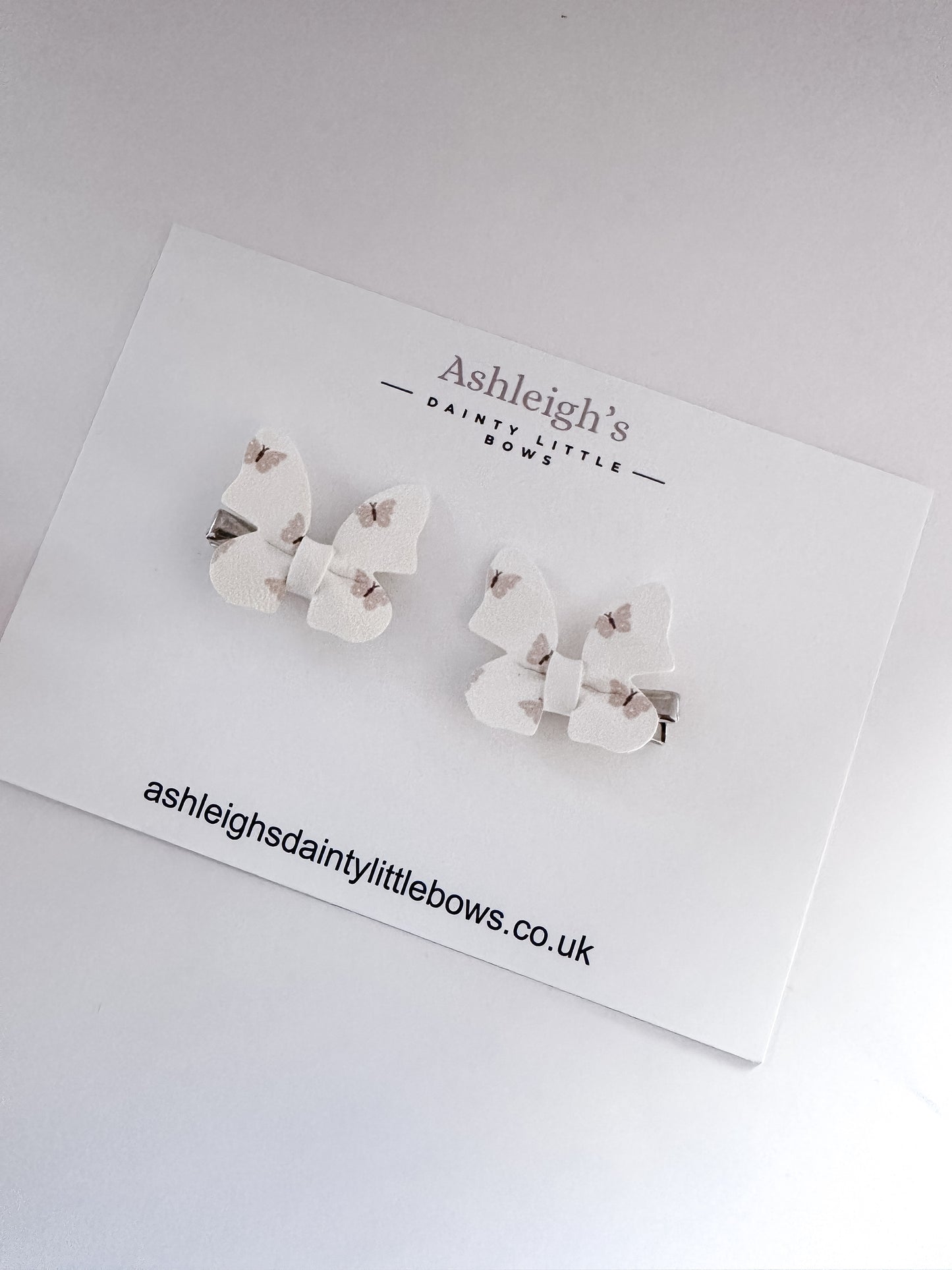 Dainty butterfly clip