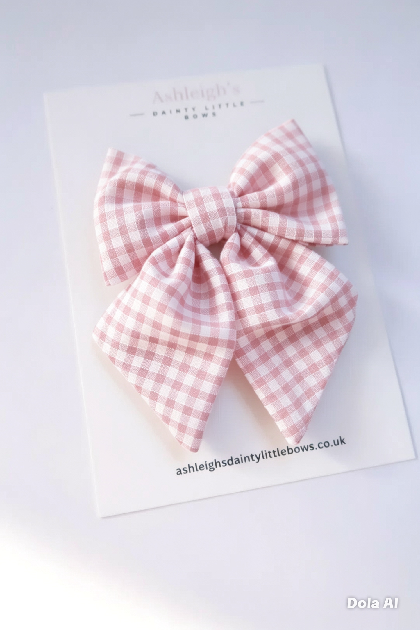 Small gingham sailor bow (9 colours available)