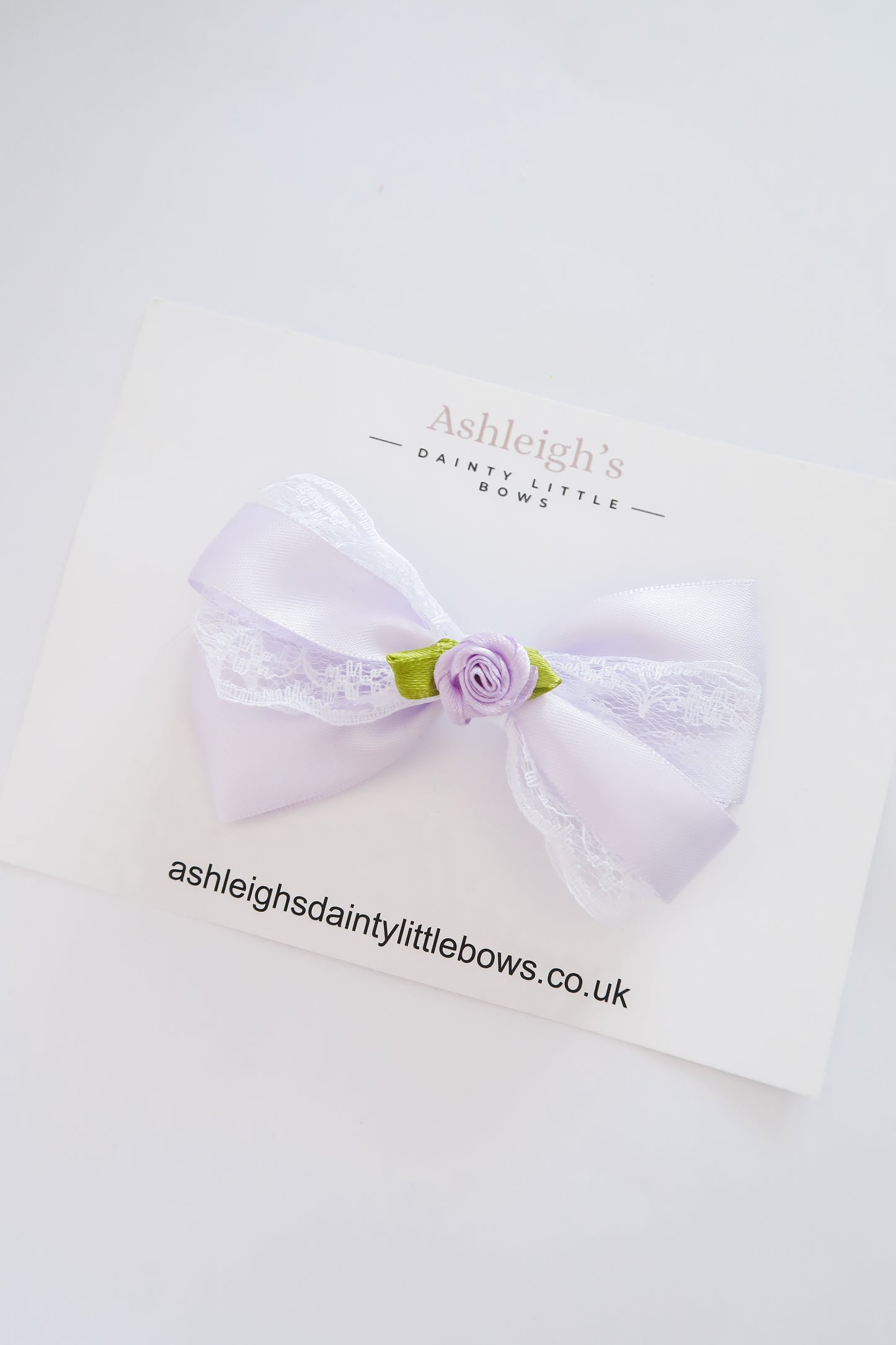 Oversized lilac bow