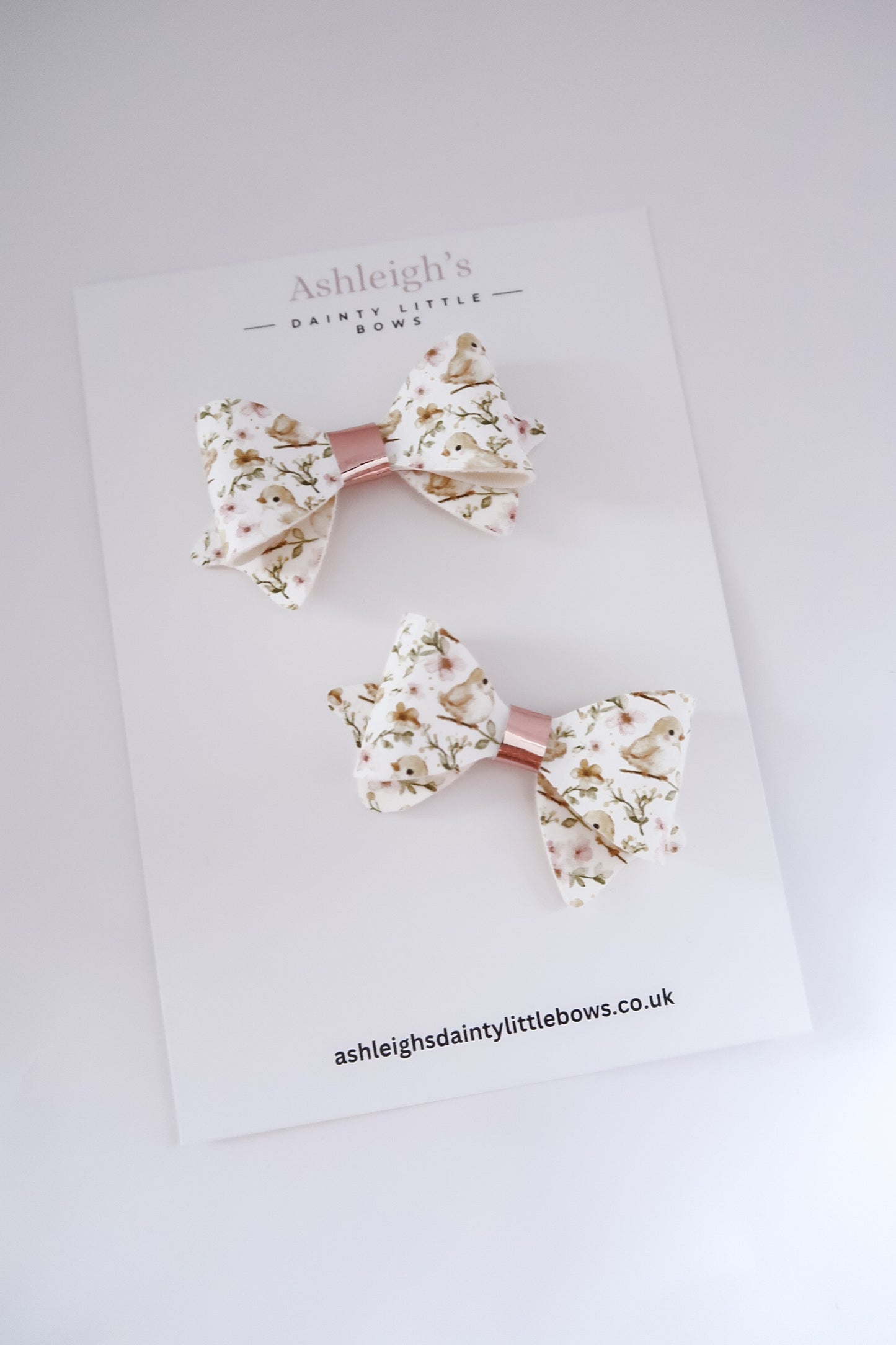 Spring birds penny bow