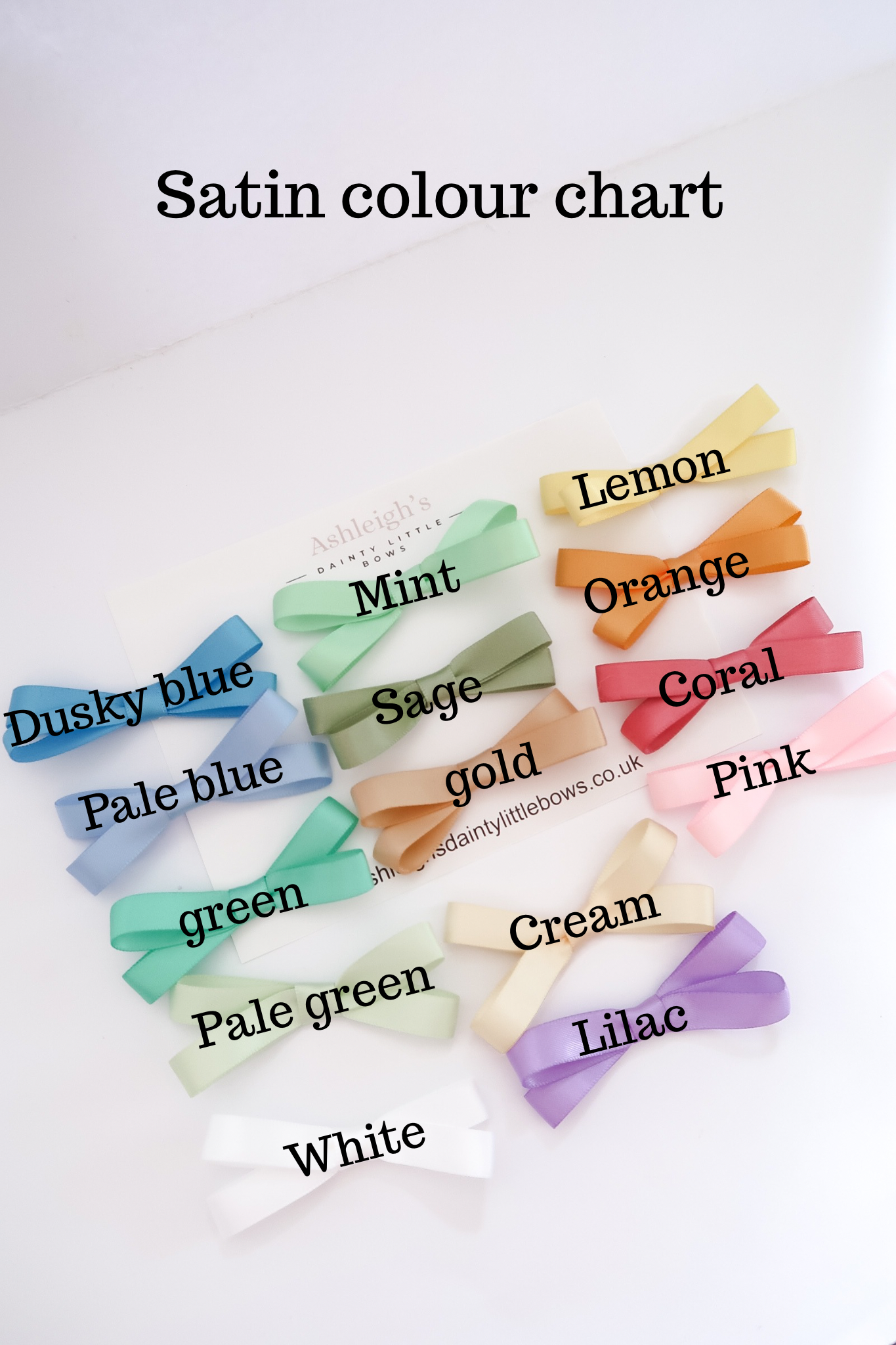 Dainty satin double bow