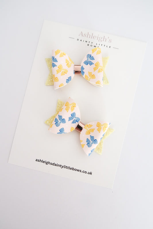 Blue and yellow dolly midi