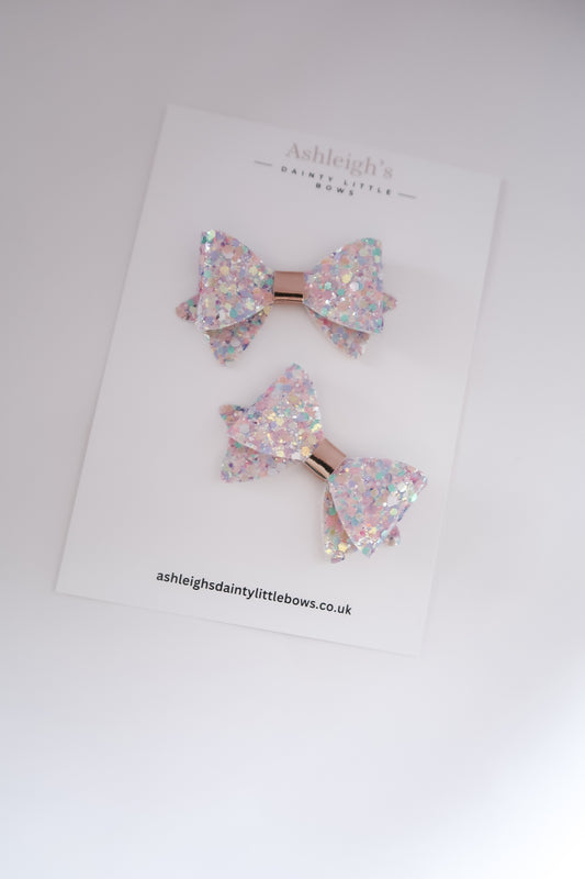 Glitter penny bow