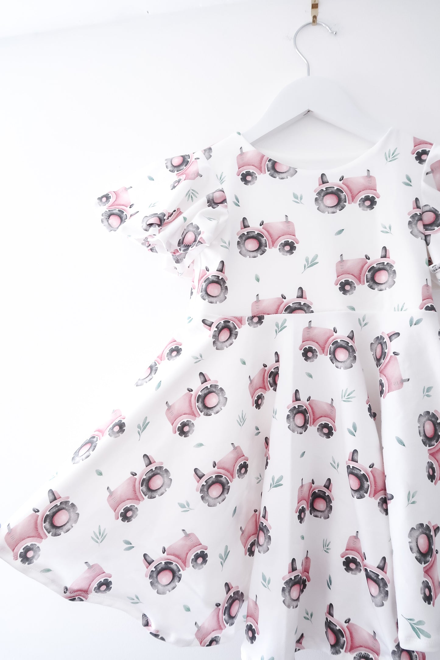 Flutter jersey dress