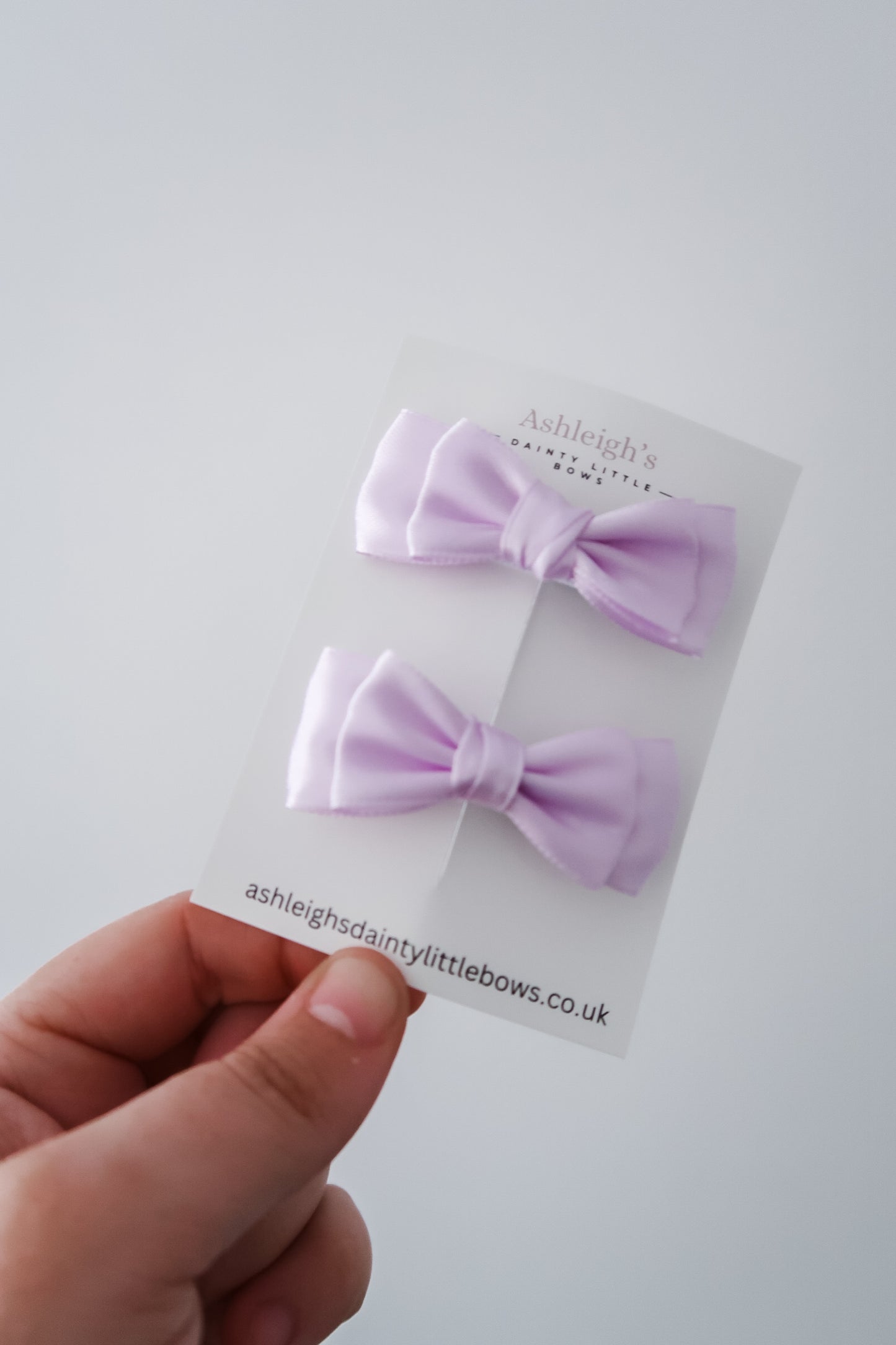 Mini lilac twist bow