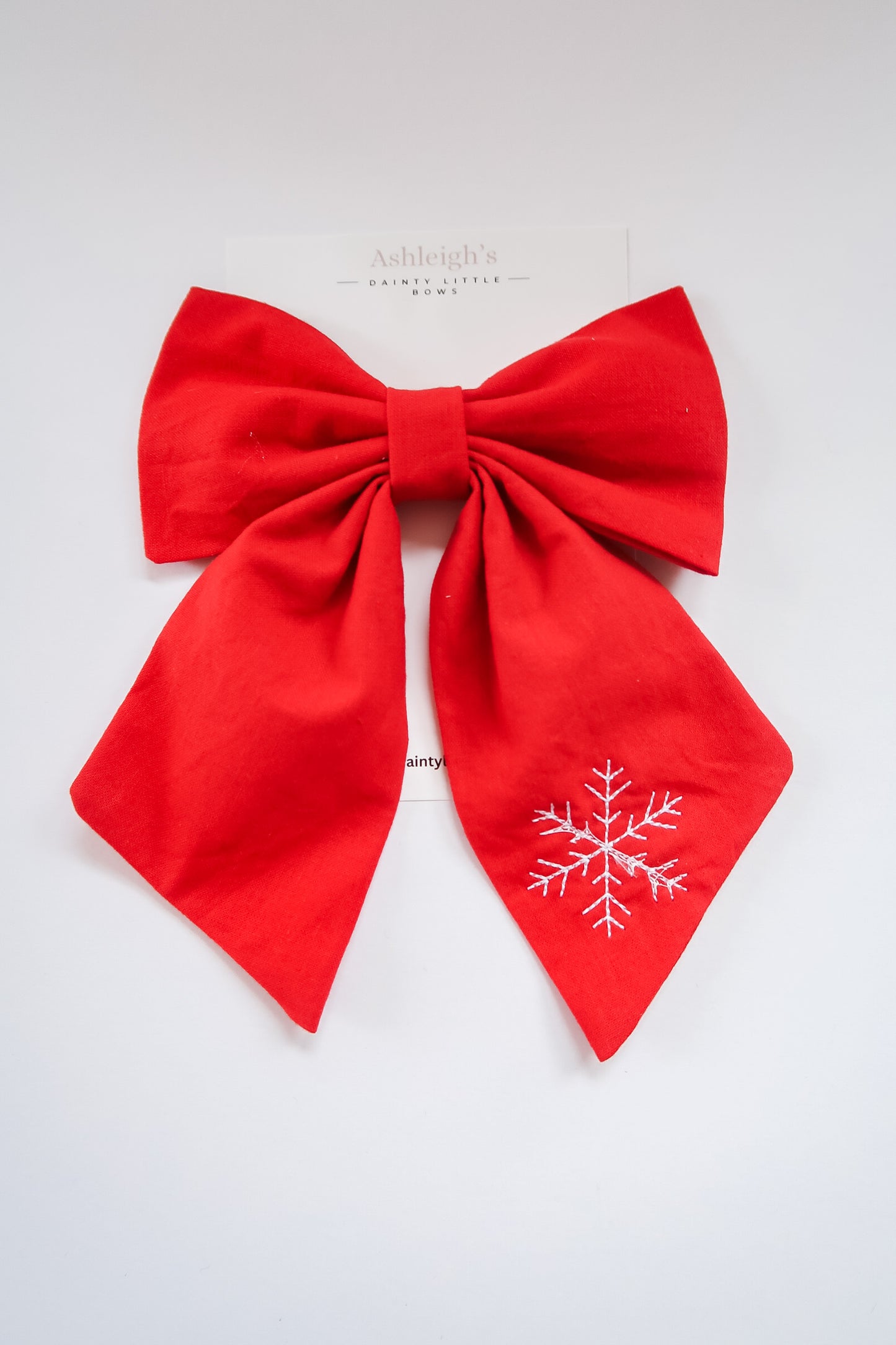 Snowflake large sailor bow