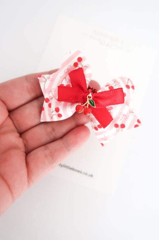 Cherry baby hali bow