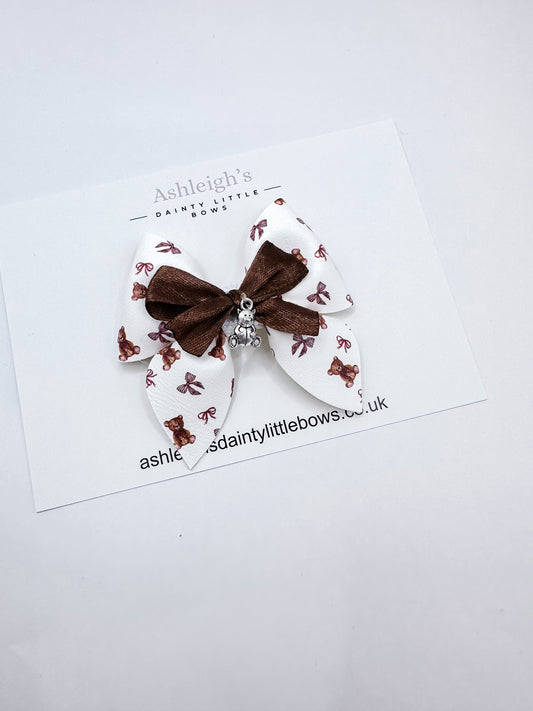 Teddy bear pinch bow