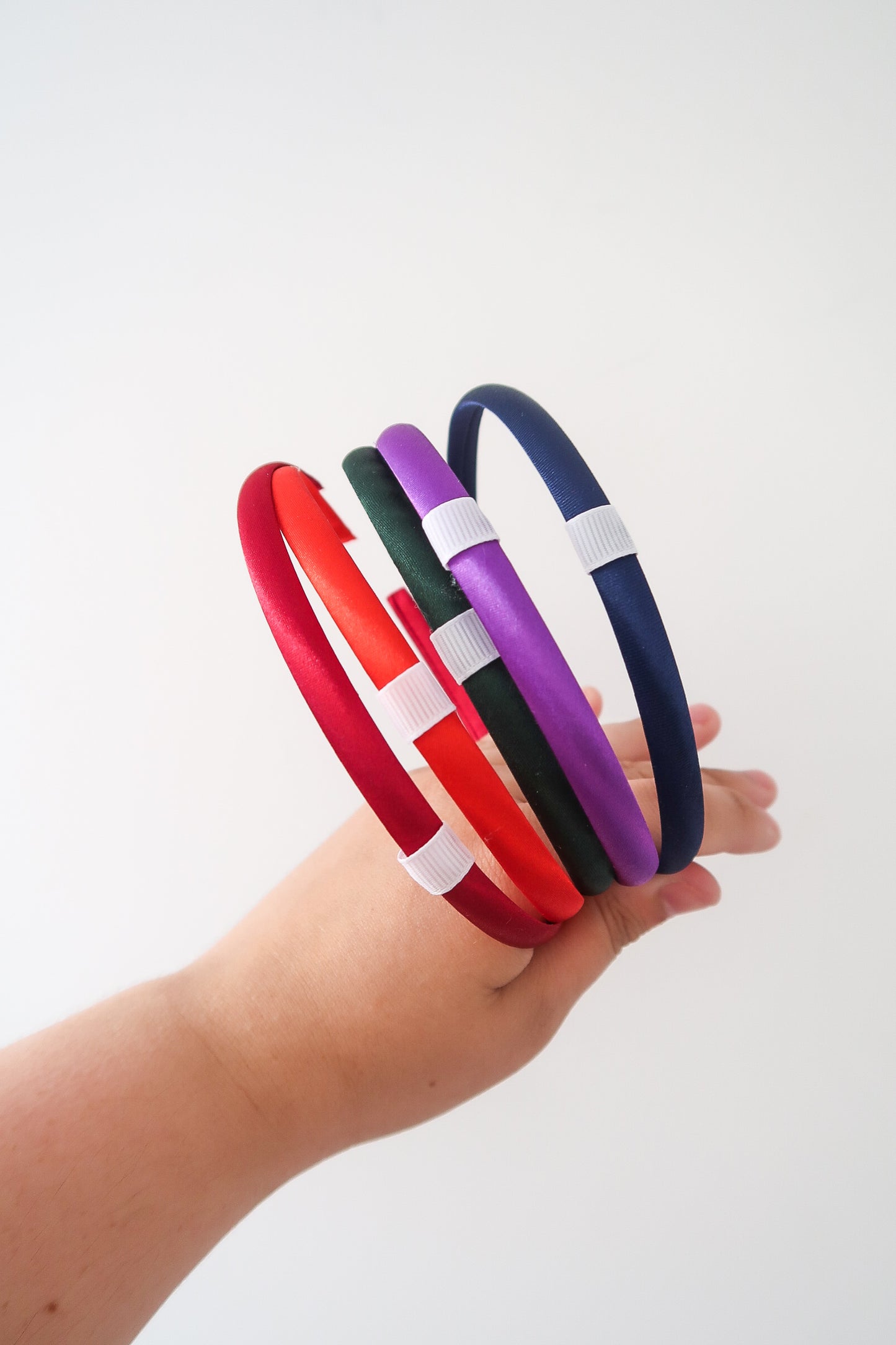 Interchangeable Alice headbands school colours