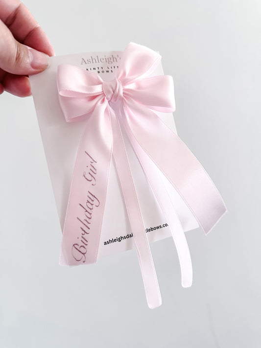 Birthday girl bow