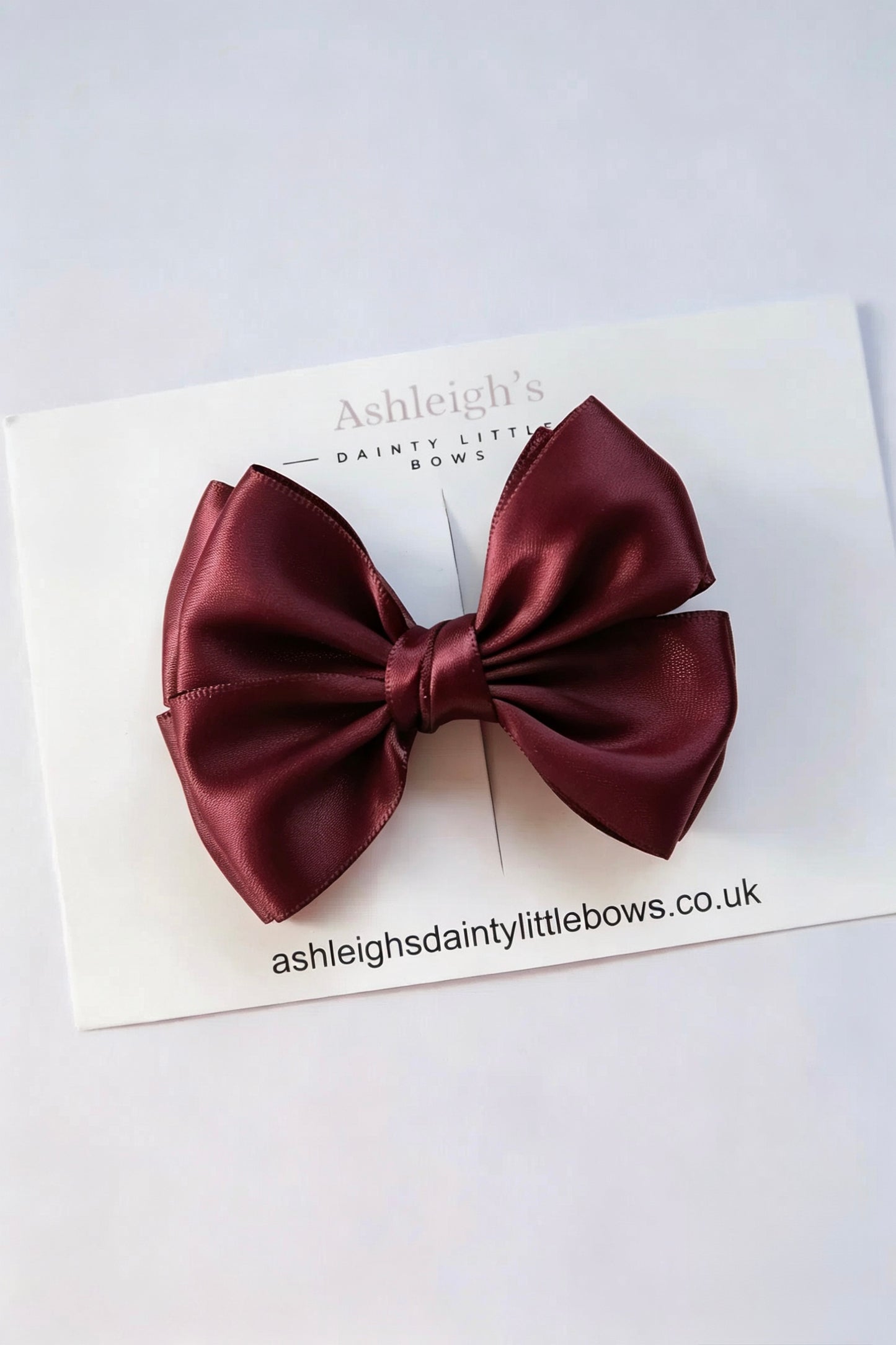 Double flutter satin bow (9 colours available)