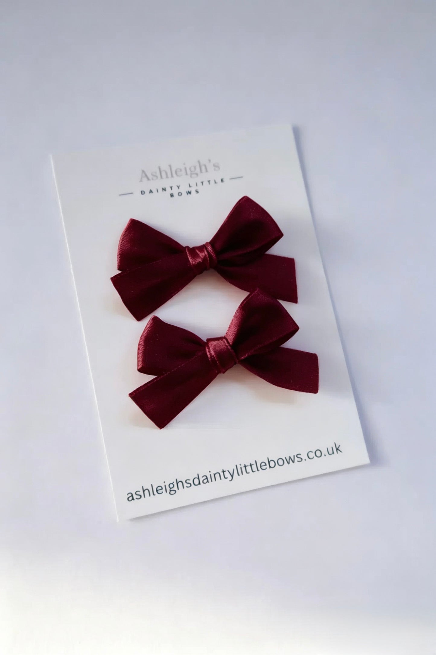 Mini hand tied bow (9 colours available)