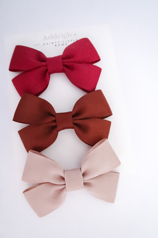 Flutter ribbon bows autumn