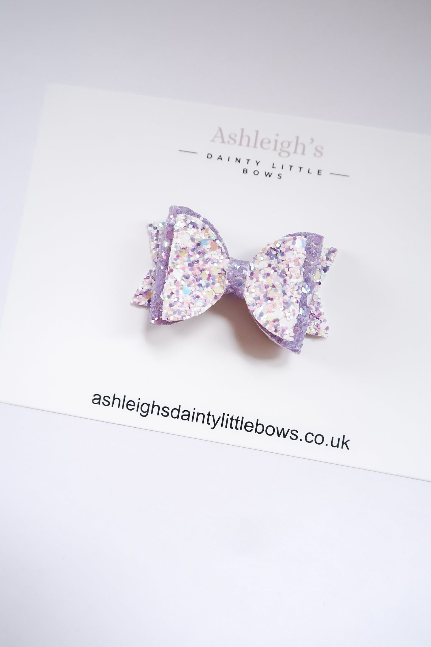 Mini lilac dolly bow