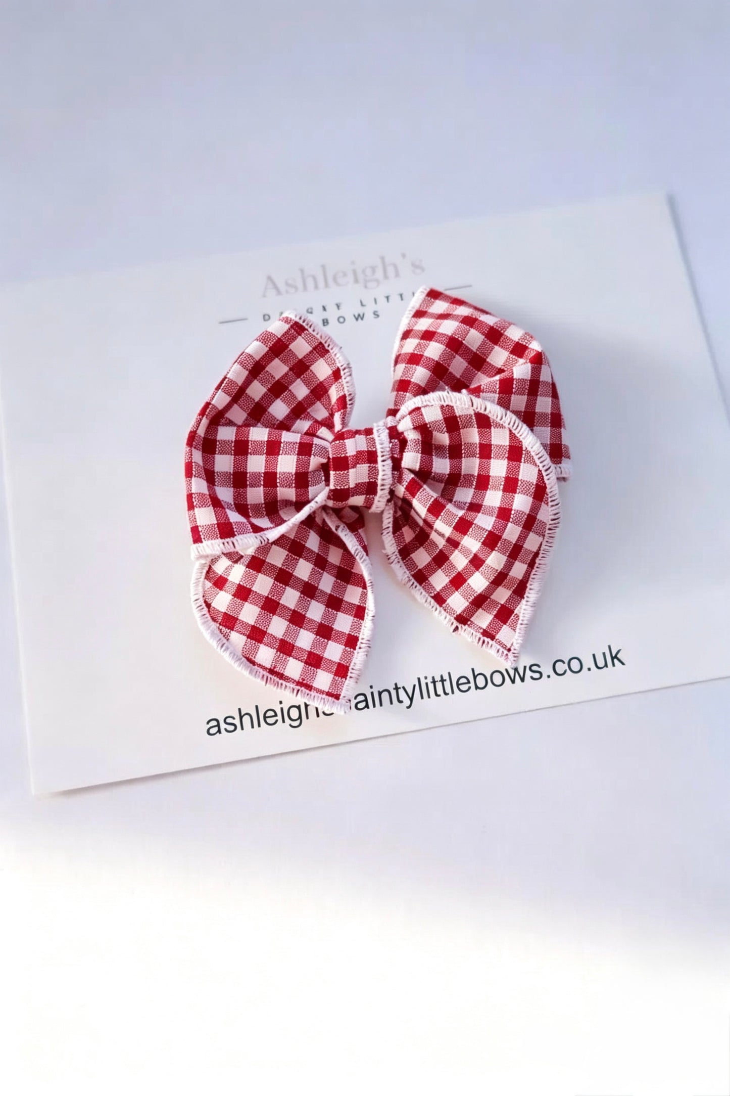 Fable gingham bow (9 colours available)