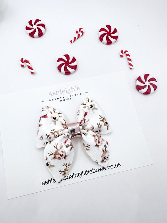 Santa and friends pinch bow