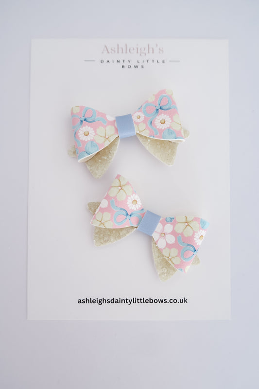 Dainty yellow lemons penny bow