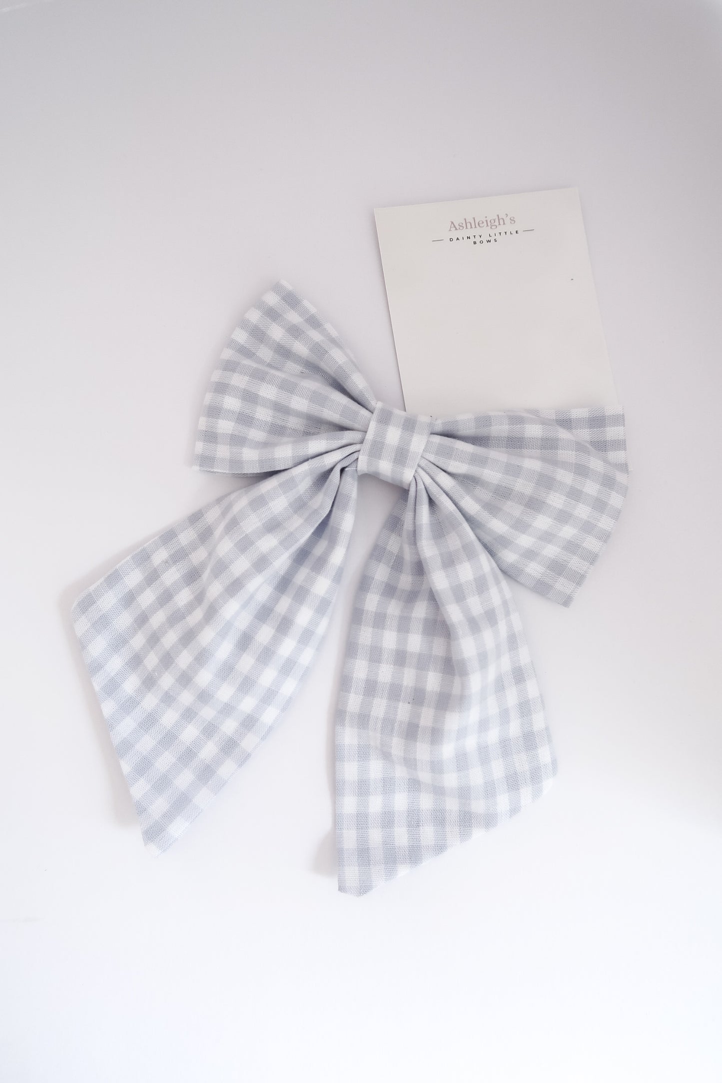 Grey gingham oversized sailor