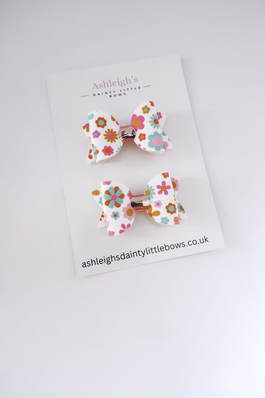 Spring retro baby bow