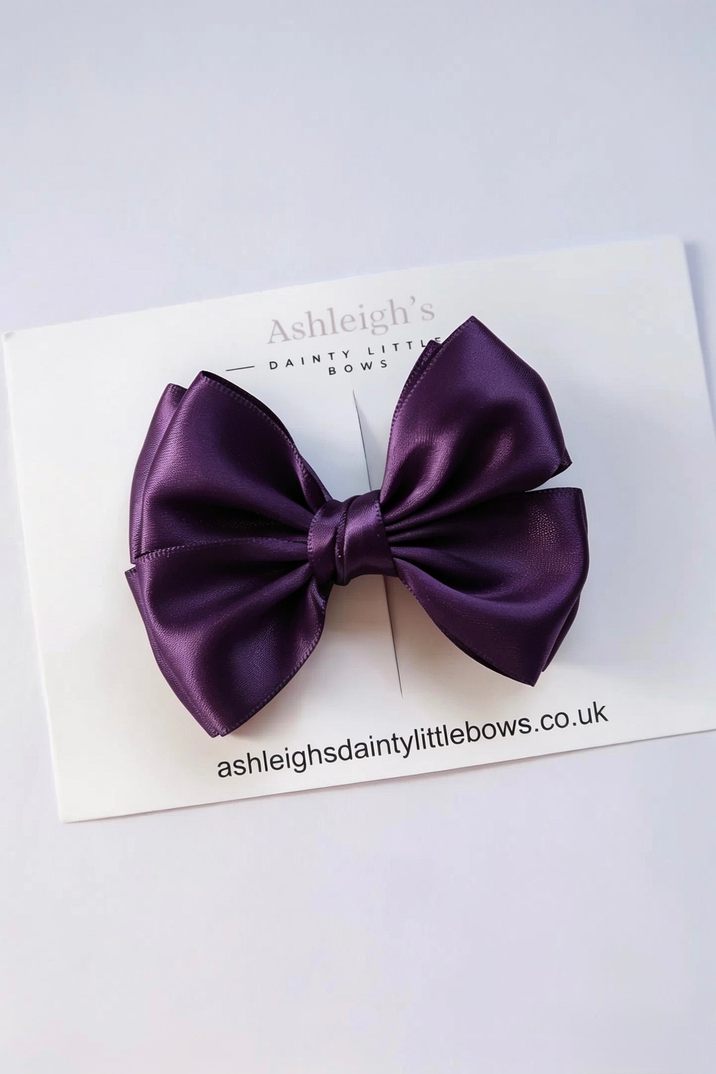 Double flutter satin bow (9 colours available)