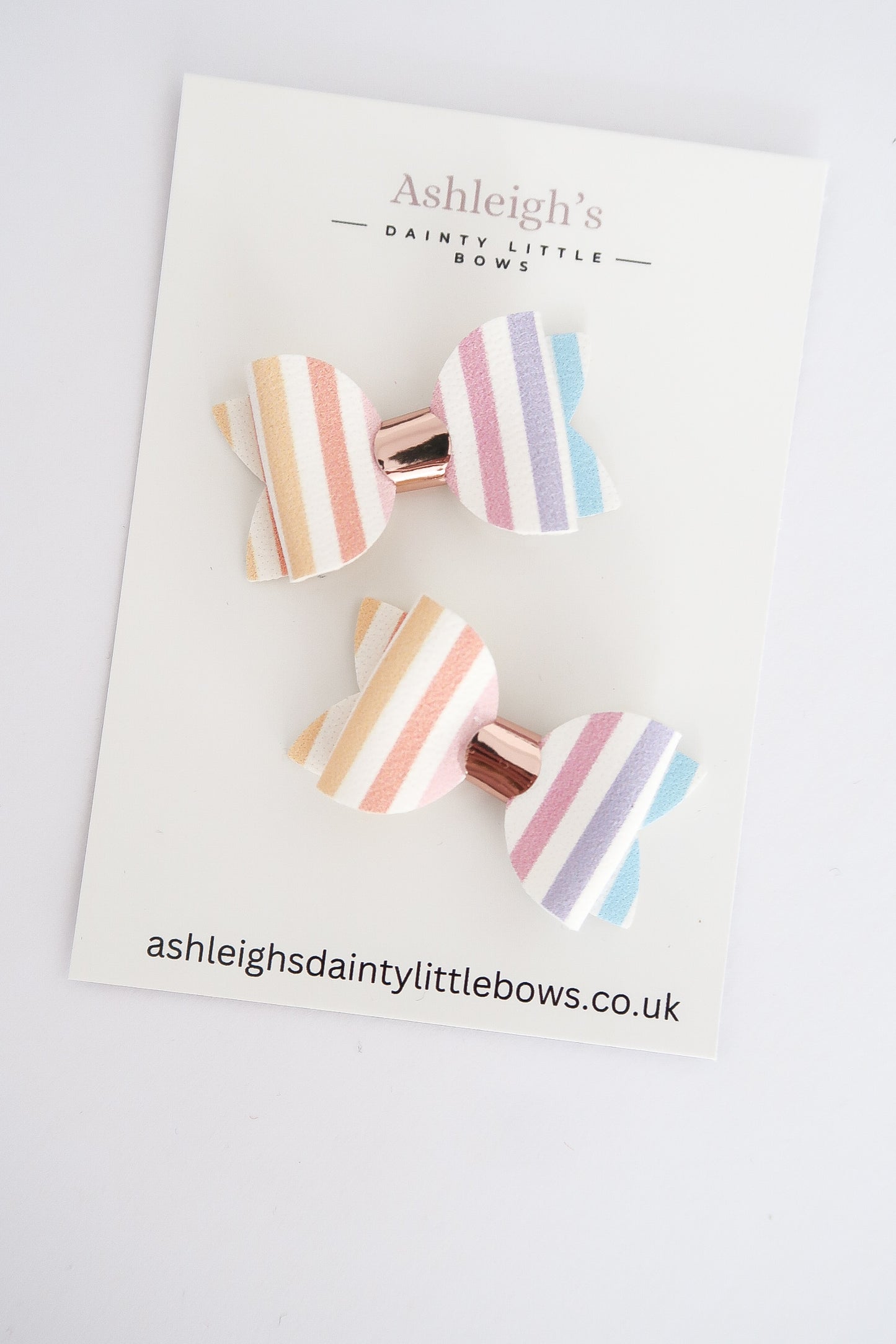 Stripes baby bow