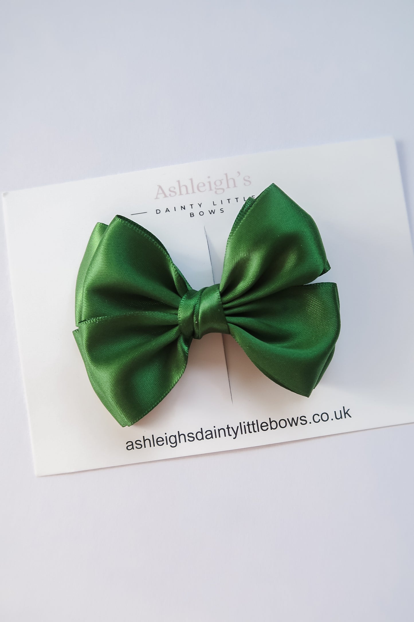 Double flutter satin bow (9 colours available)