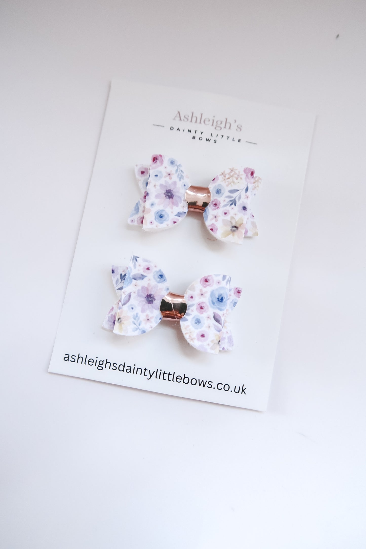 Ditsy floral baby bow