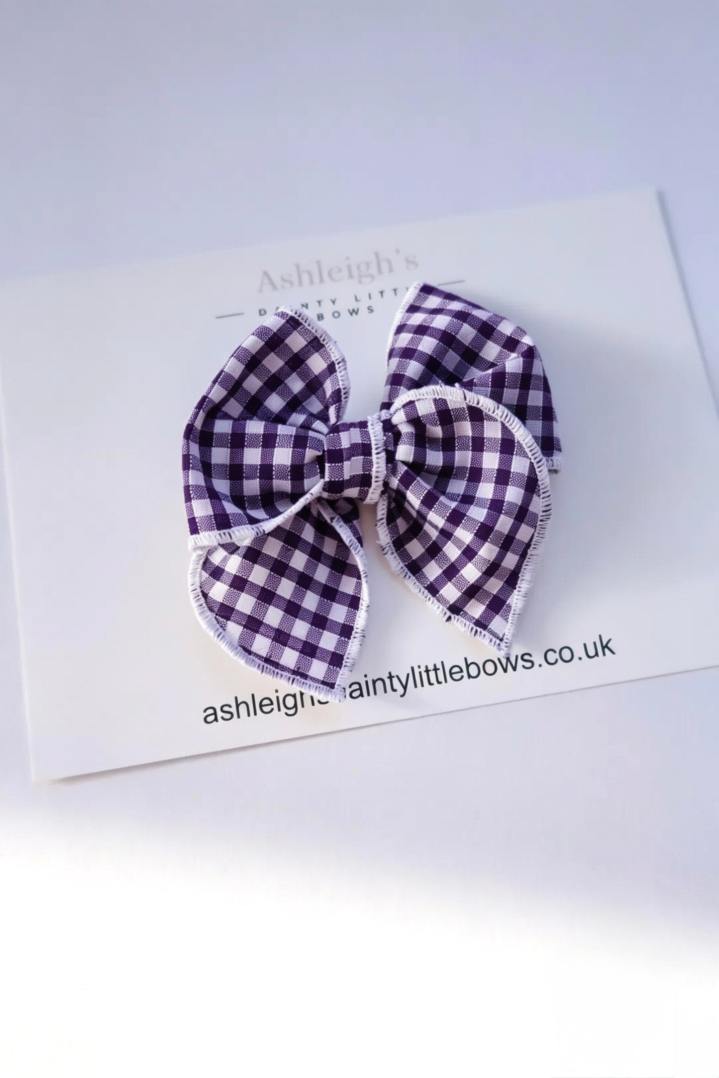 Fable gingham bow (9 colours available)