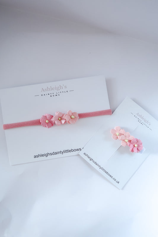 Blush flowers cluster