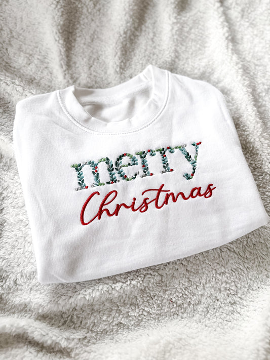 Merry Christmas sweater (various colours available)