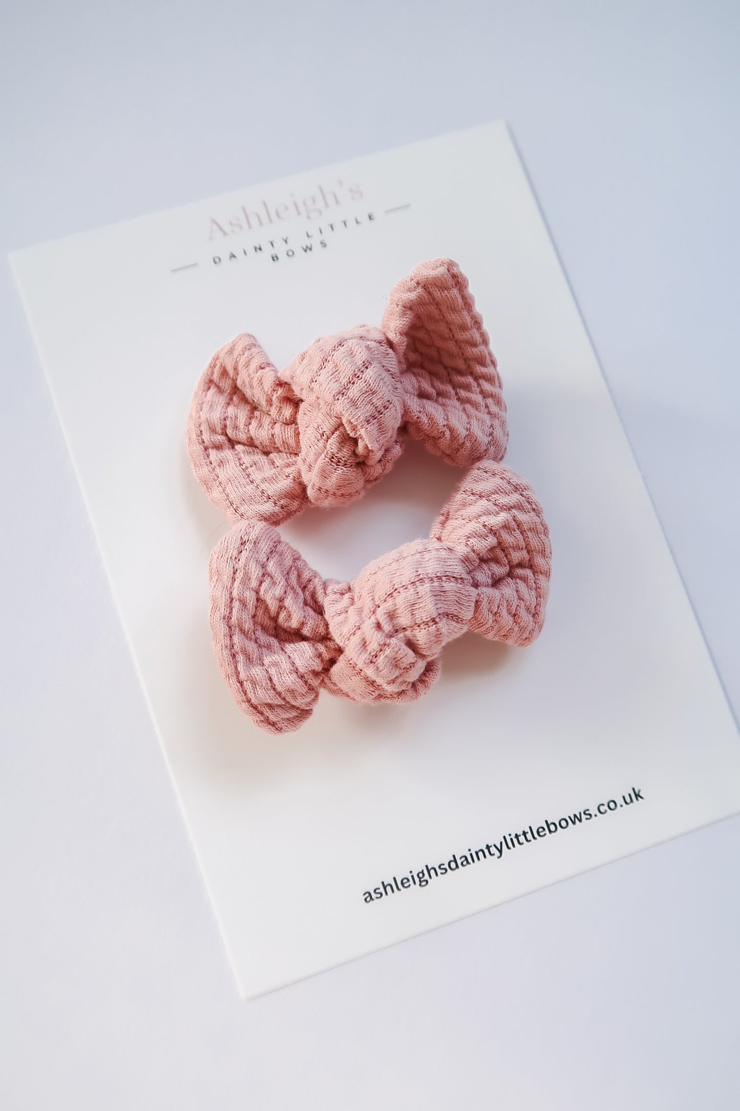 Pink waffle knot