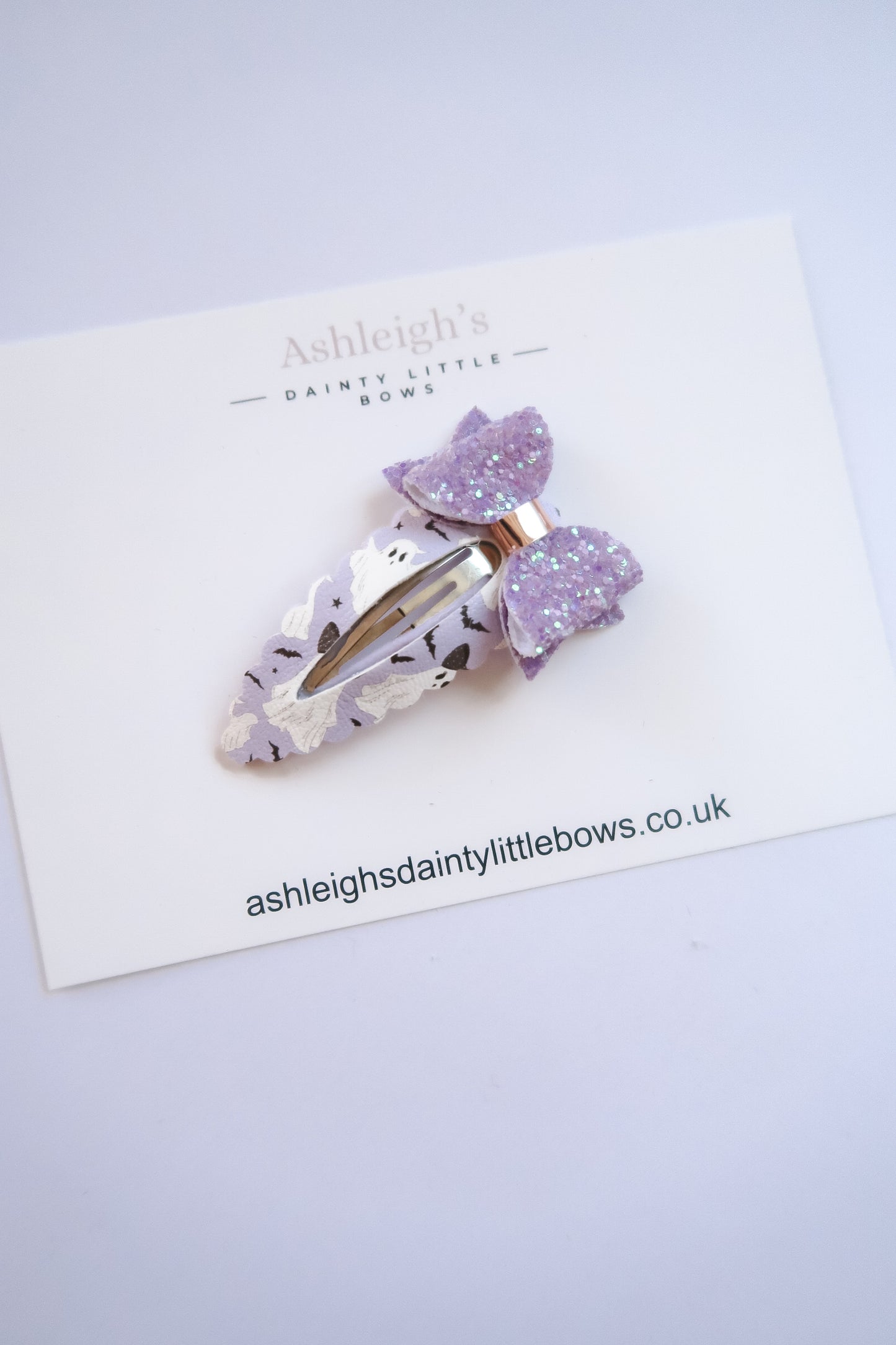 Lilac ghost bow snap