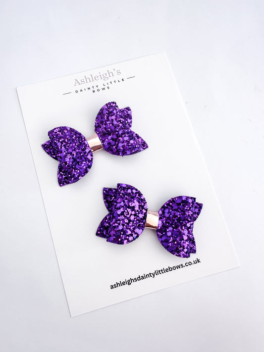 Purple midi bow