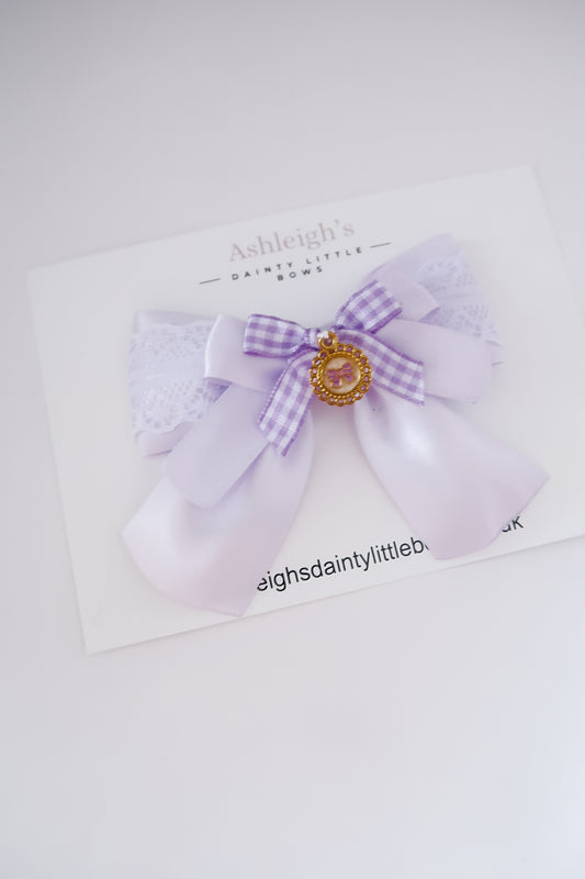 Vintage lilac Dollie bow