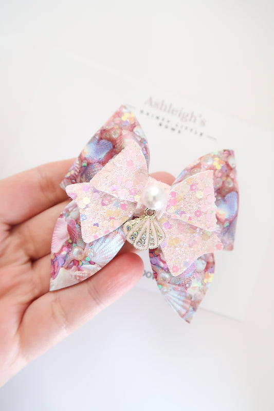 Mermaid pearl bow